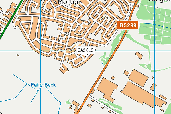 CA2 6LS map - OS VectorMap District (Ordnance Survey)