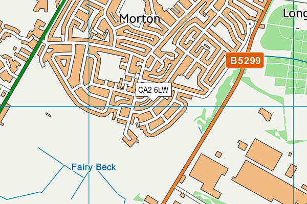 CA2 6LW map - OS VectorMap District (Ordnance Survey)