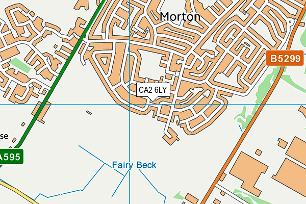 CA2 6LY map - OS VectorMap District (Ordnance Survey)