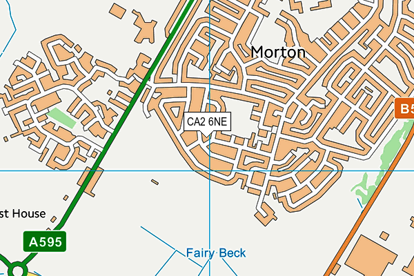 CA2 6NE map - OS VectorMap District (Ordnance Survey)