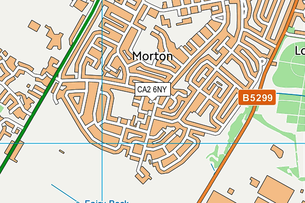 CA2 6NY map - OS VectorMap District (Ordnance Survey)