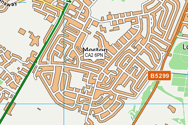 CA2 6PN map - OS VectorMap District (Ordnance Survey)