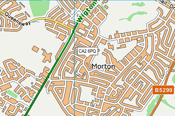 CA2 6PQ map - OS VectorMap District (Ordnance Survey)