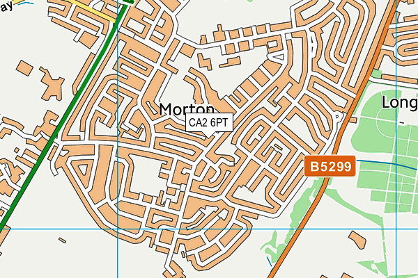 CA2 6PT map - OS VectorMap District (Ordnance Survey)