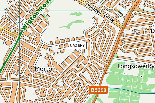 CA2 6PY map - OS VectorMap District (Ordnance Survey)