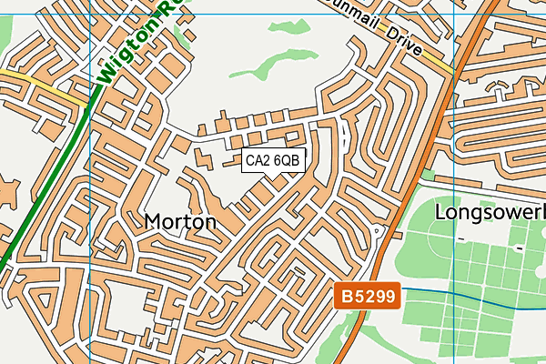 CA2 6QB map - OS VectorMap District (Ordnance Survey)