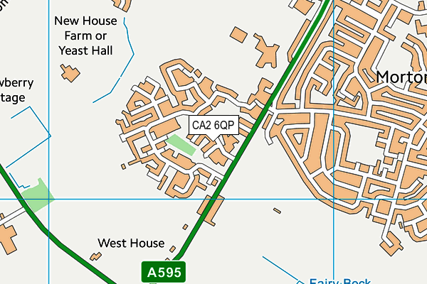 CA2 6QP map - OS VectorMap District (Ordnance Survey)