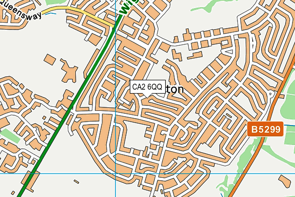 CA2 6QQ map - OS VectorMap District (Ordnance Survey)