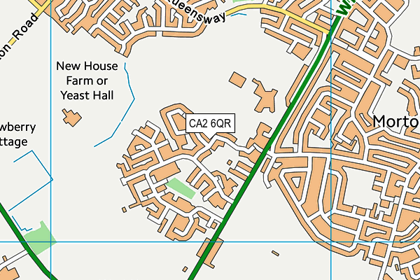 CA2 6QR map - OS VectorMap District (Ordnance Survey)