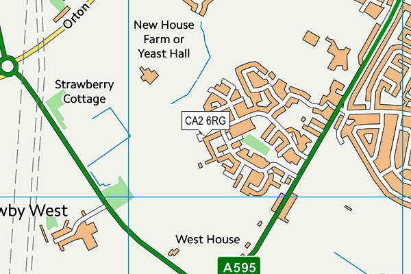 CA2 6RG map - OS VectorMap District (Ordnance Survey)