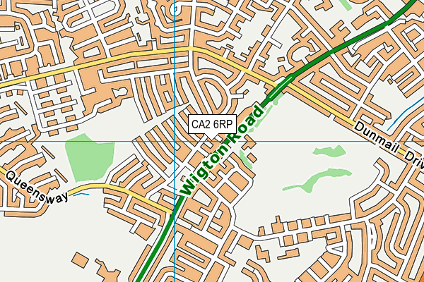 CA2 6RP map - OS VectorMap District (Ordnance Survey)