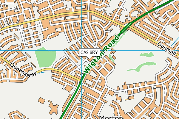 CA2 6RY map - OS VectorMap District (Ordnance Survey)