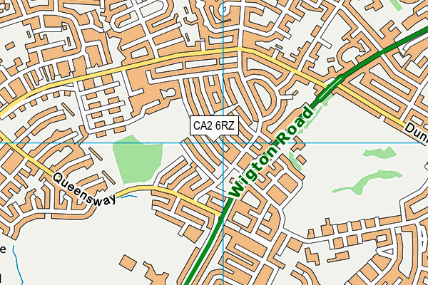 CA2 6RZ map - OS VectorMap District (Ordnance Survey)