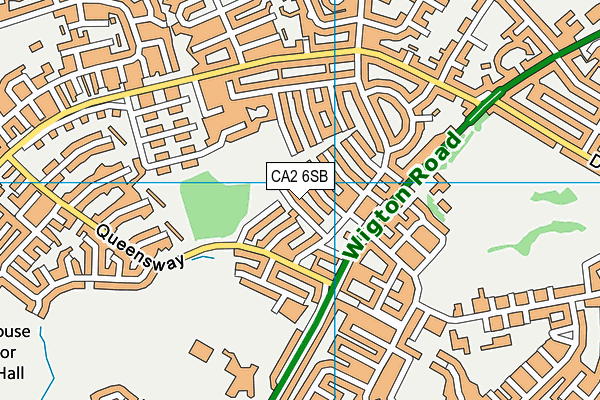 CA2 6SB map - OS VectorMap District (Ordnance Survey)