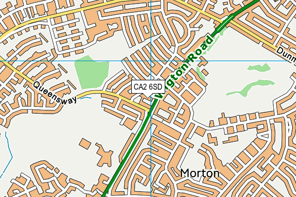 CA2 6SD map - OS VectorMap District (Ordnance Survey)