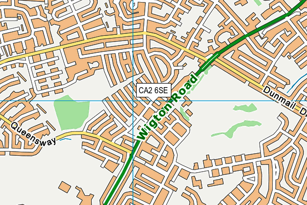 CA2 6SE map - OS VectorMap District (Ordnance Survey)