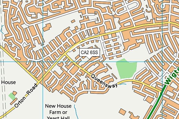 CA2 6SS map - OS VectorMap District (Ordnance Survey)