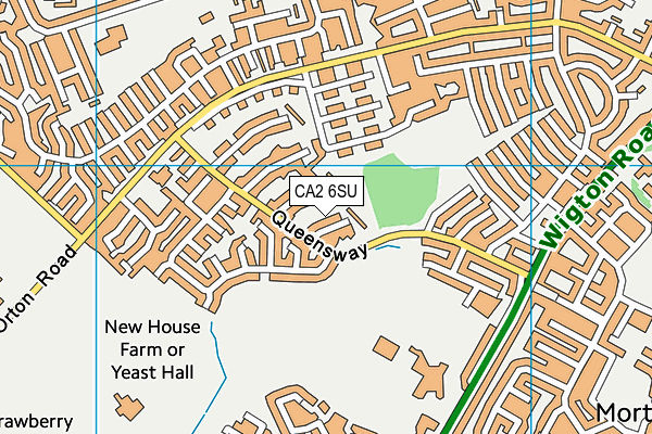 CA2 6SU map - OS VectorMap District (Ordnance Survey)