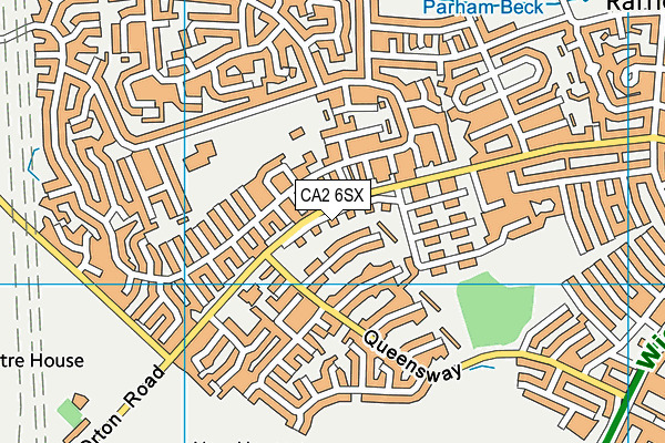 CA2 6SX map - OS VectorMap District (Ordnance Survey)