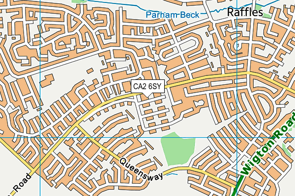 CA2 6SY map - OS VectorMap District (Ordnance Survey)