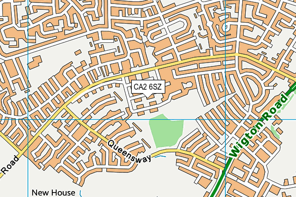 CA2 6SZ map - OS VectorMap District (Ordnance Survey)