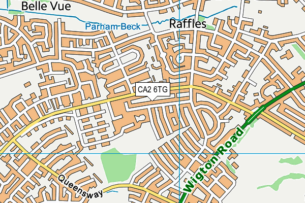 CA2 6TG map - OS VectorMap District (Ordnance Survey)