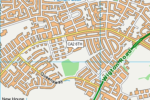 CA2 6TH map - OS VectorMap District (Ordnance Survey)