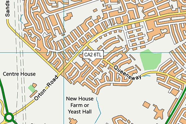 CA2 6TL map - OS VectorMap District (Ordnance Survey)