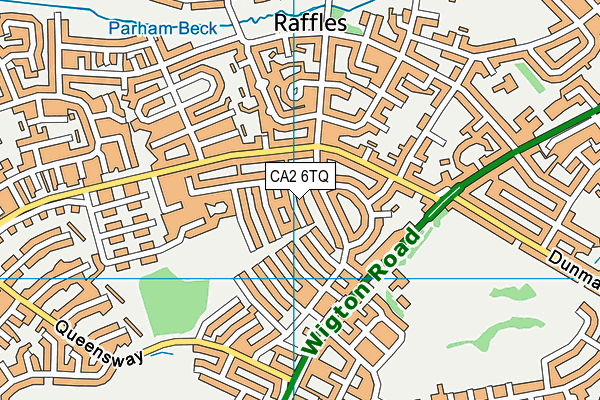 CA2 6TQ map - OS VectorMap District (Ordnance Survey)