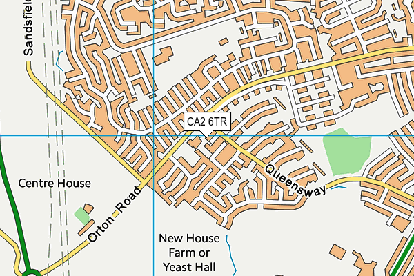 CA2 6TR map - OS VectorMap District (Ordnance Survey)