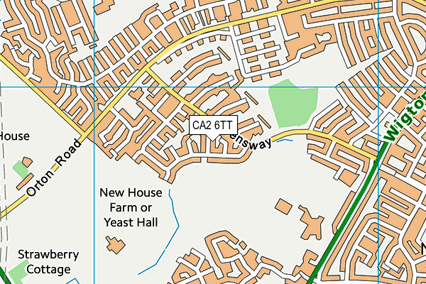 CA2 6TT map - OS VectorMap District (Ordnance Survey)