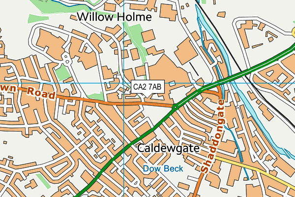 CA2 7AB map - OS VectorMap District (Ordnance Survey)
