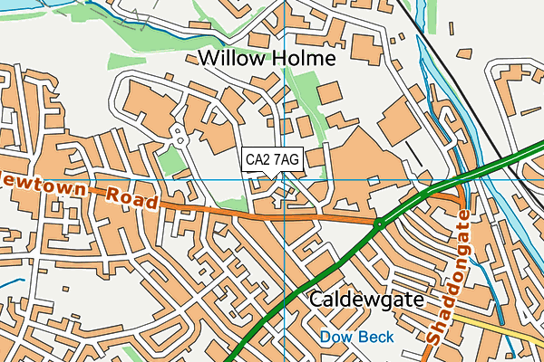 CA2 7AG map - OS VectorMap District (Ordnance Survey)