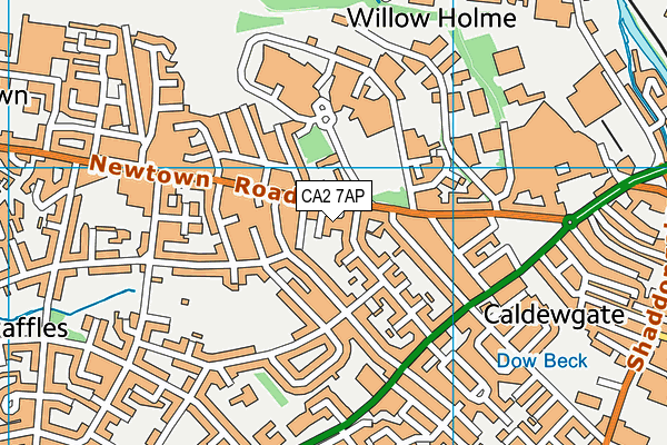 CA2 7AP map - OS VectorMap District (Ordnance Survey)