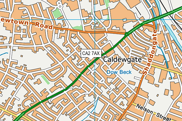 CA2 7AX map - OS VectorMap District (Ordnance Survey)