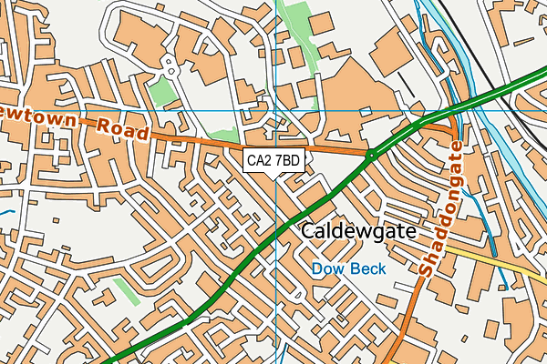 CA2 7BD map - OS VectorMap District (Ordnance Survey)