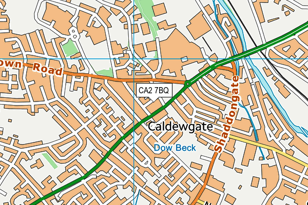 CA2 7BQ map - OS VectorMap District (Ordnance Survey)