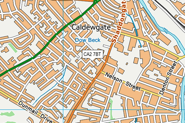 CA2 7BT map - OS VectorMap District (Ordnance Survey)