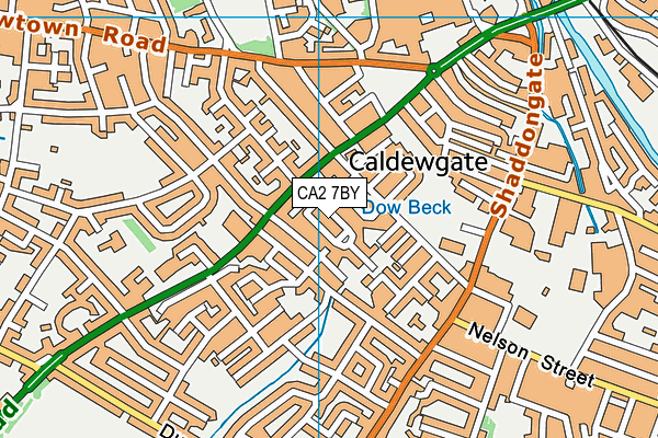 CA2 7BY map - OS VectorMap District (Ordnance Survey)