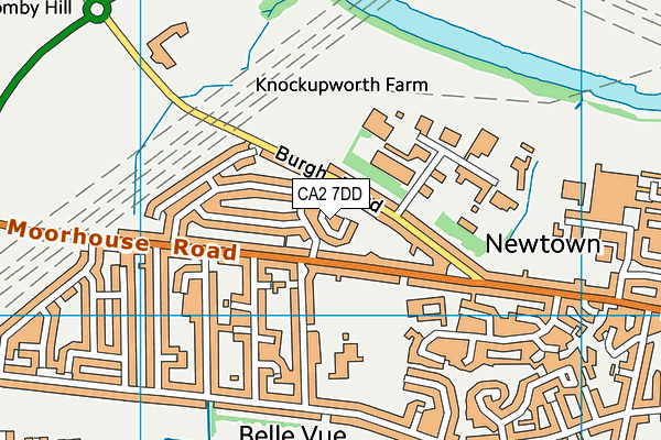 CA2 7DD map - OS VectorMap District (Ordnance Survey)