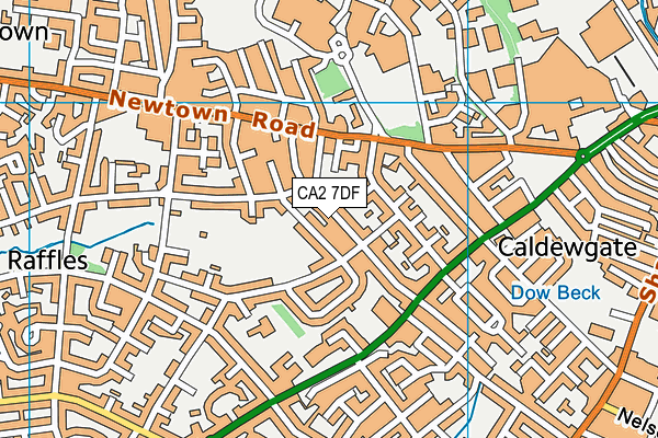 CA2 7DF map - OS VectorMap District (Ordnance Survey)
