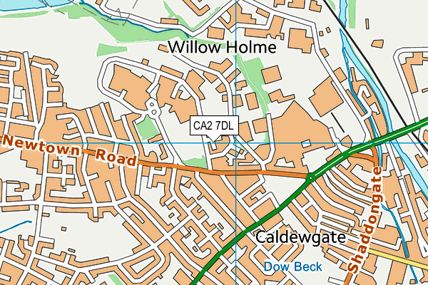 CA2 7DL map - OS VectorMap District (Ordnance Survey)