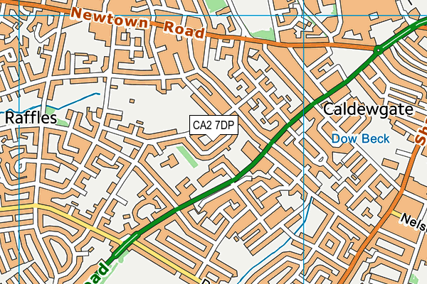 CA2 7DP map - OS VectorMap District (Ordnance Survey)