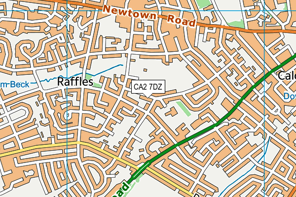 Heysham Park / Beckfield (Closed) map (CA2 7DZ) - OS VectorMap District (Ordnance Survey)