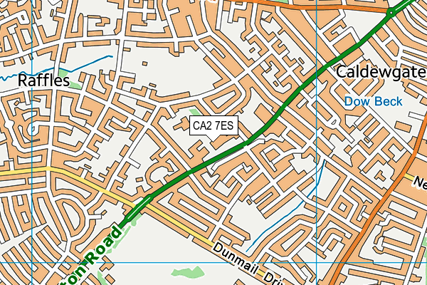 CA2 7ES map - OS VectorMap District (Ordnance Survey)