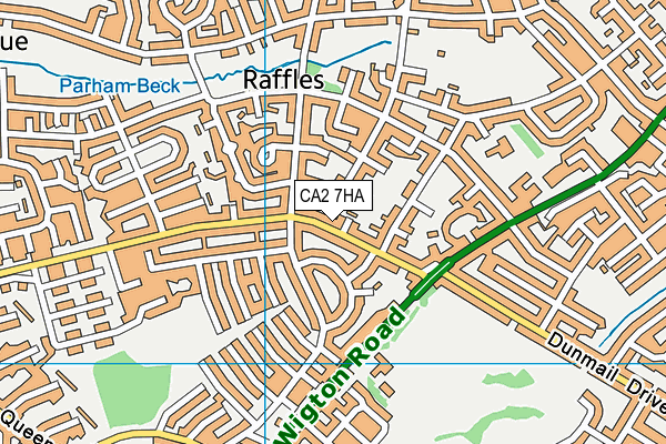 CA2 7HA map - OS VectorMap District (Ordnance Survey)