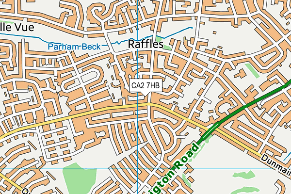 CA2 7HB map - OS VectorMap District (Ordnance Survey)