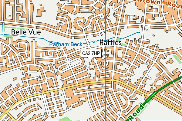 CA2 7HP map - OS VectorMap District (Ordnance Survey)