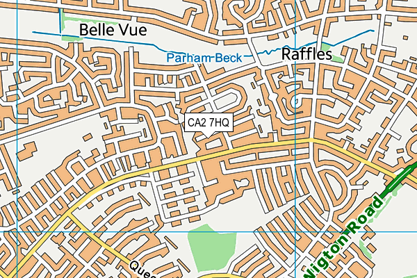 CA2 7HQ map - OS VectorMap District (Ordnance Survey)