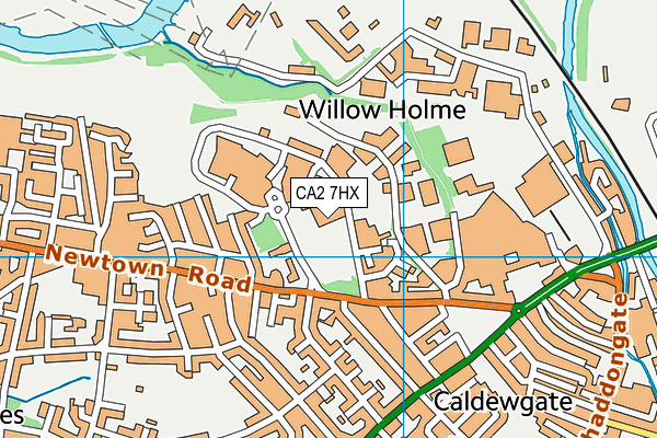 CA2 7HX map - OS VectorMap District (Ordnance Survey)